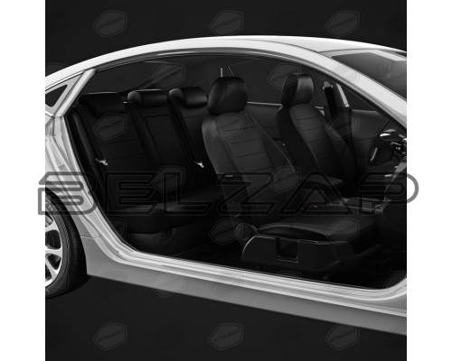 Авточехлы ЛАДА Largus (12-21) экокожа 5 мест задняя спинка 40х60 черные комплект AVTOLIDER, арт. VZ29-2181-EC01