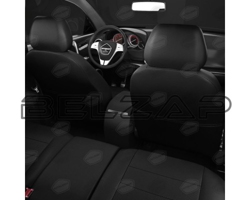Авточехлы ЛАДА Largus (12-21) экокожа 5 мест задняя спинка 40х60 черные комплект AVTOLIDER, арт. VZ29-2181-EC01